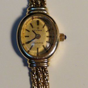 Vintage Cyma 14K Yellow Gold Multi-Strand Band Ladies Watch (R283)